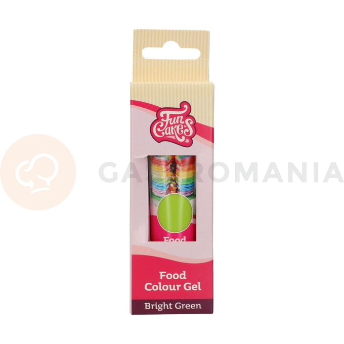 Gólové potravinárske farbivo v tube, 30 g, jasne zelené | FUNCAKES, F44155