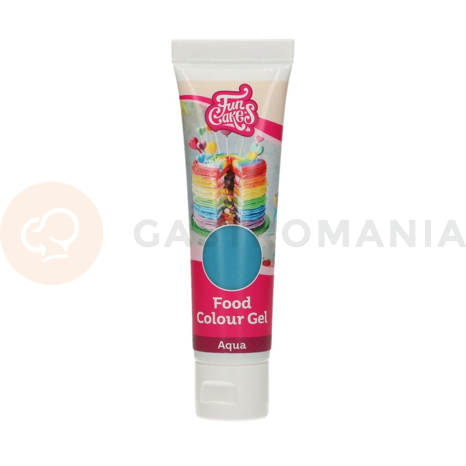 Gólové potravinárske farbivo v tube, 30 g, modré | FUNCAKES, F44190