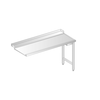 Vykladací stôl pre umývačky riadu z nerezovej ocele 1100x700x850 mm | DORA METAL, DM-3265