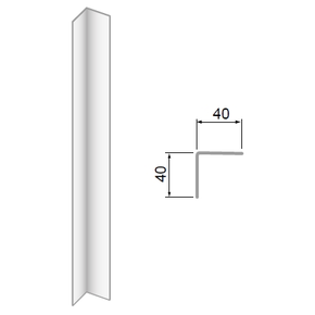 Vnútorný roh z nerezovej ocele 1300 mm | DORA METAL, DM-3509.6