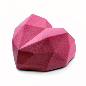Silikónová forma na dezerty a monoporce, srdce, 4x 150 ml, 100x380x60 mm | DINARA KASKO, Heart Mini