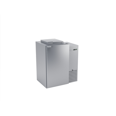 Chladnička na odpady z nerezovej ocele s neizolovaným dnom a 1 komorou 120 l, 980x716x1116 mm | DORA METAL, BLO-1120