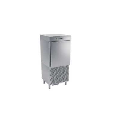 Šoková chladnička z nerezovej ocele 10x1/1 GN 40 mm / 400x600x20 mm, 760x800x1850 mm | DORA METAL, DM-S-95210