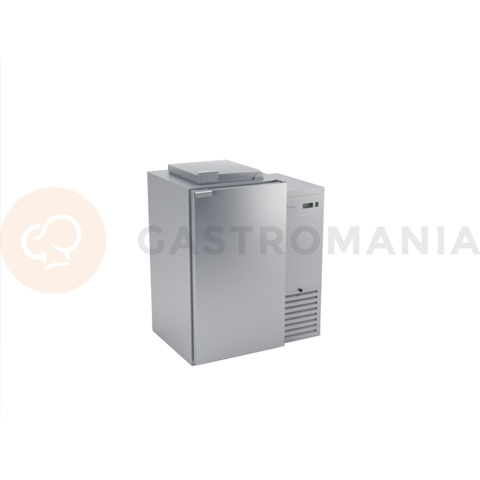 Chladnička na odpady z nerezovej ocele s neizolovaným dnom a 1 komorou 120 l, 980x716x1116 mm | DORA METAL, BLO-1120