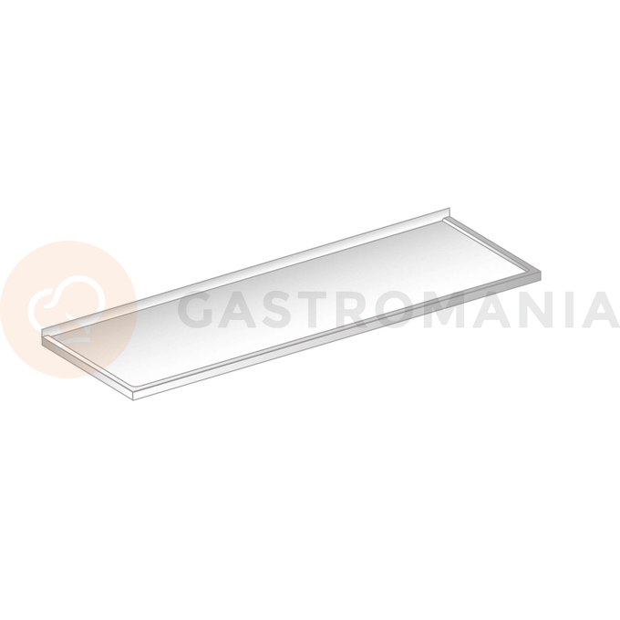 Nástenná doska z nerezovej ocele s prehĺbeným povrchom 1500x700x80 mm | DORA METAL, DM-3201.1