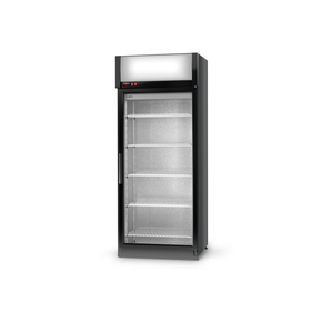 Chladiaca skriňa jednostranne presklená s krídlovými dverami, horný agregát, ventilátor, 4. tr., nerezový interiér, 725x750x2020 mm | RAPA, SCh - S 725 ecoline