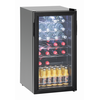 Chladnička na fľaše 88 l, čierna, presklená, 430x483x832 mm | BARTSCHER, 700182G