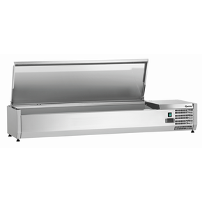 Chladiaci nadstavec z nerezovej ocele, oceľový kryt, 5x GN1/3 + 1x GN1/2, 1500x395x290 mm | BARTSCHER, ED3-1501
