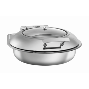 Bufetový ohrievač, okrúhly, 6,2 l, hydraulický pánt, pre indukčnú alebo sklokeramickú varnú dosku, 435x472x185 mm | BARTSCHER, Chafing dish Flexible