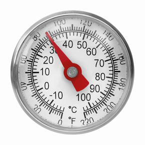 Teplomer sa špajľou na vnútornej hodnoty, analogový, -20 - +102 °C, 27x27x140 mm | BARTSCHER, A1020 KTP