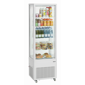 Chladiaca vitrína, 235 l, LED osvetlenie, 4 police, 525x455x1703 mm | BARTSCHER, 235L-W
