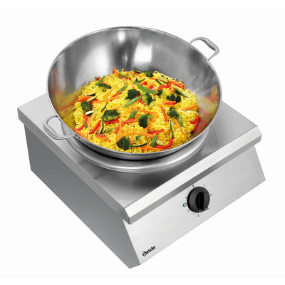 Nastaviteľný indukčný wok, 370 mm, 8 kW, 510x600x330 mm | BARTSCHER, IW 80
