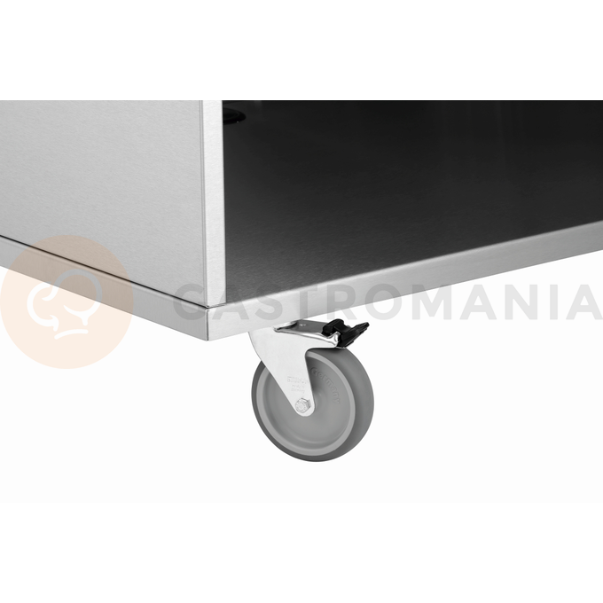 Bufetový vozík, vydávajúci so skleneným nástavcom, 800x600x1225 mm | BARTSCHER, Snackpoint 200