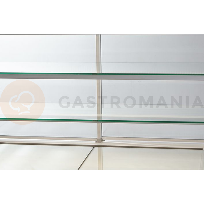Cukrárska vitrína chladiaca, čelné sklo rovné, výklopné 1020x890x1460 mm | RAPA, C-A