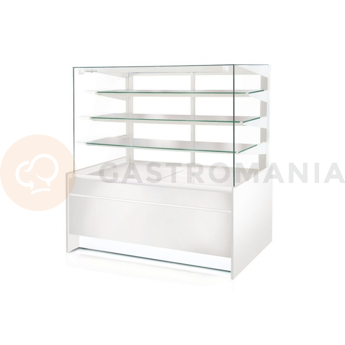 Cukrárska vitrína neutrálne čelné sklo rovné, výklopné, 1020x890x1460 mm | RAPA, C-AN