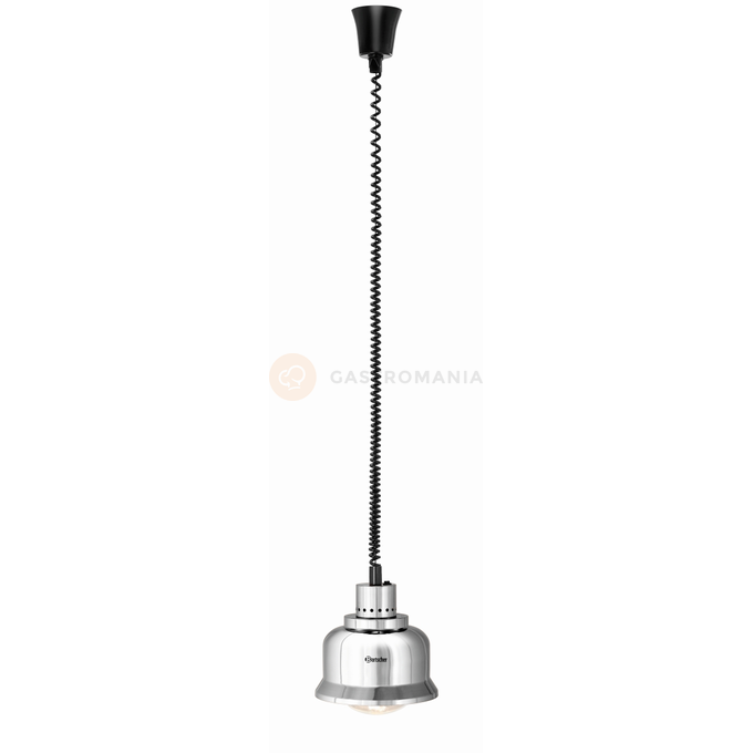 Infračervená stropná vyhrievacia lampa, strieborná, 230x230x250 mm | BARTSCHER, IWL250D CHR