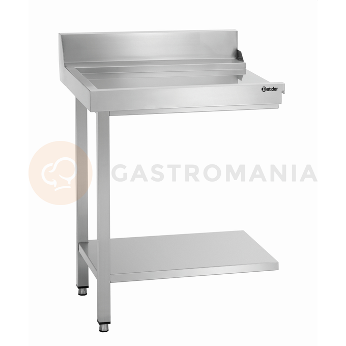 Vykladací stôl ľavý pre umývačky riadu z nerezovej ocele 700x720x850 mm | BARTSCHER, DS-700LI
