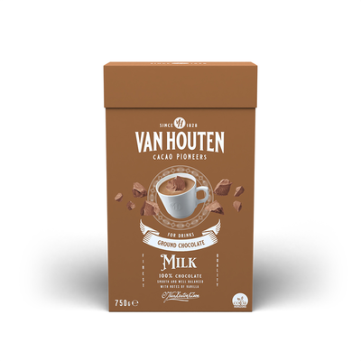 Horúca čokoláda v prášku mliečna 100%, 0,75 kg | VAN HOUTEN, VM-54626-V99