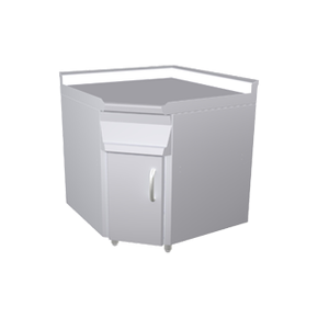 Pracovní plocha rohová, RM 600 | RM GASTRO, PLA - 68