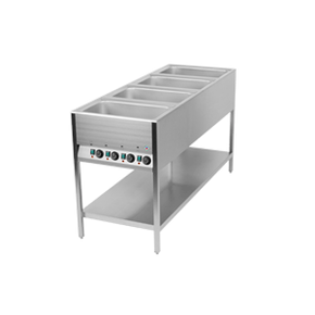 Vodní lázeň stabilní dělená 4x GN 1/1 200 mm | RM GASTRO, BMSK-4-1/1