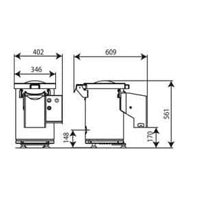 Obieraczka do czosnku, wsad 3 kg, 0,27 kW, 402x609x561 mm | RESTO QUALITY, GP3 C/E