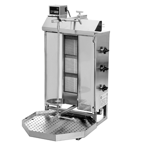 Gyros, opiekacz gazowy do kebaba, 3 palniki, wsad 40 kg, 550x700x960 mm | RESTO QUALITY, KLG220