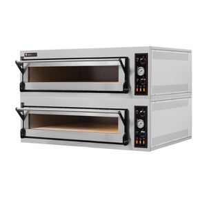 Piec do pizzy elektryczny, sterowanie manualne, piekarniczy modułowy szamotowy, 4+4x 40 cm, 2+2x 600x400 mm, 1130x985x750 mm | RESTO QUALITY, BAKE 44