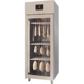 Szafa do sezonowania salami, sera, produktów wegańskich, 40/70 kg, 740x850x2115 mm | ZERNIKE, Klima Aging Basic KAE700PV