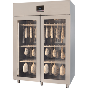Szafa do sezonowania salami, sera, produktów wegańskich, 80/140 kg, 1460x850x2115 mm | ZERNIKE, Klima Aging Basic KAE1500PV