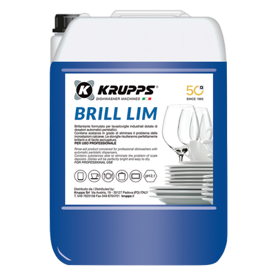 Profesjonalny płyn nabłyszczający do zmywarek 5 kg | KRUPPS, BRILL LIM