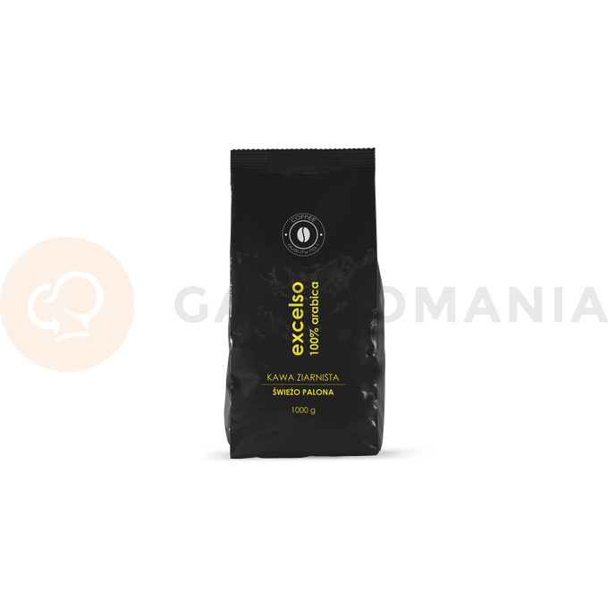 Kawa ziarnista 25% Robusta India Cherry AA, 75% Arabika z Ameryki Środkowej i Południowej, 1 kg | RESTO QUALITY, Exclusive Blend