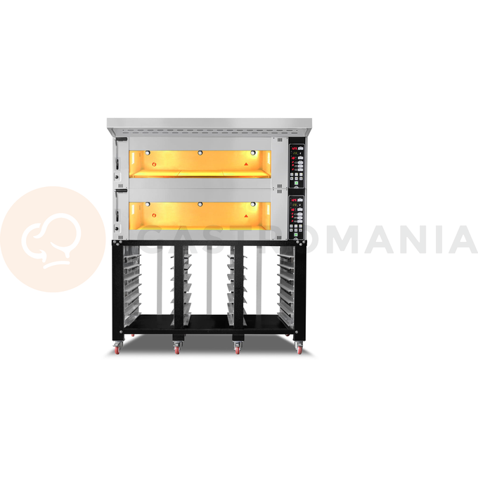 Piec piekarniczy modułowy 2-komorowy, elektryczny, 24,4 kW, 400 V, 1660x1400x1930 mm | RESTO QUALITY, MD/1400/1