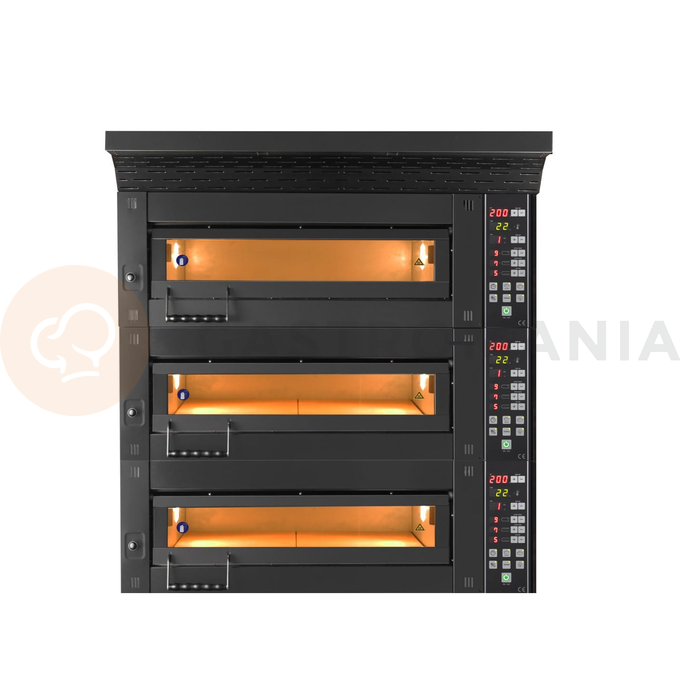 Piec piekarniczy modułowy 3-komorowy, elektryczny, 25,5 kW, 400 V, 1260x1020x2050 mm | RESTO QUALITY, MT/800/2
