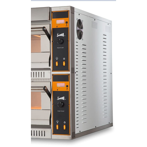 Piec do pizzy elektryczny, dwukomorowy, sterowanie elektroniczne, 12x 36 cm, szeroki, 1310x905x710 mm | RESTO QUALITY, TOP D 66 XL/L