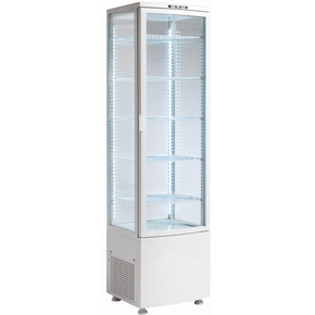 Witryna chłodnicza, cukiernicza, LED, 270 l, biała, 515x485x1895 mm | RESTO QUALITY, RTC287WE