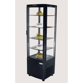 Witryna chłodnicza, cukiernicza, LED, czarna, 235 l, 515x485x1690 mm | RESTO QUALITY, RTC235 Black