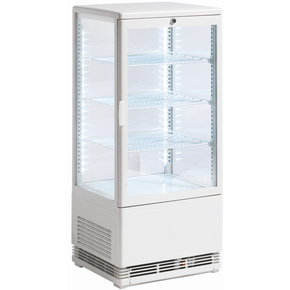 Witryna chłodnicza, cukiernicza, nablatowa, 78 l, biała, 428x386x960 mm | RESTO QUALITY, RT82WE