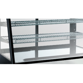 Witryna chłodnicza, cukiernicza, nablatowa, LED, 160 l, 880x568x686 mm | RESTO QUALITY, RTW160