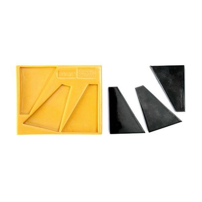 Forma silikonowa do masy cukrowej lub czekolady w kształcie uciętego trójkąta - 140x100x11 mm | SILIKOMART, SugarFlex Gold