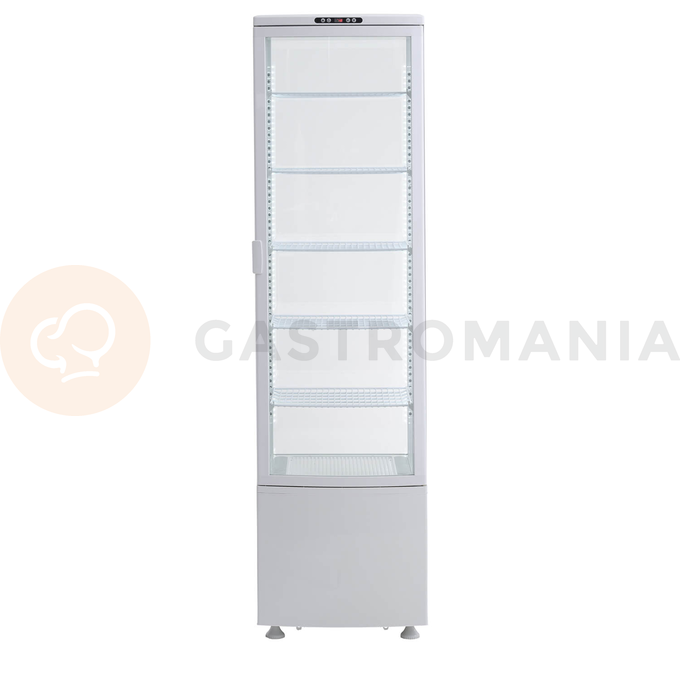 Witryna chłodnicza, cukiernicza, LED, 235 l, biała, 515x485x1690 mm | RESTO QUALITY, RTC237WE