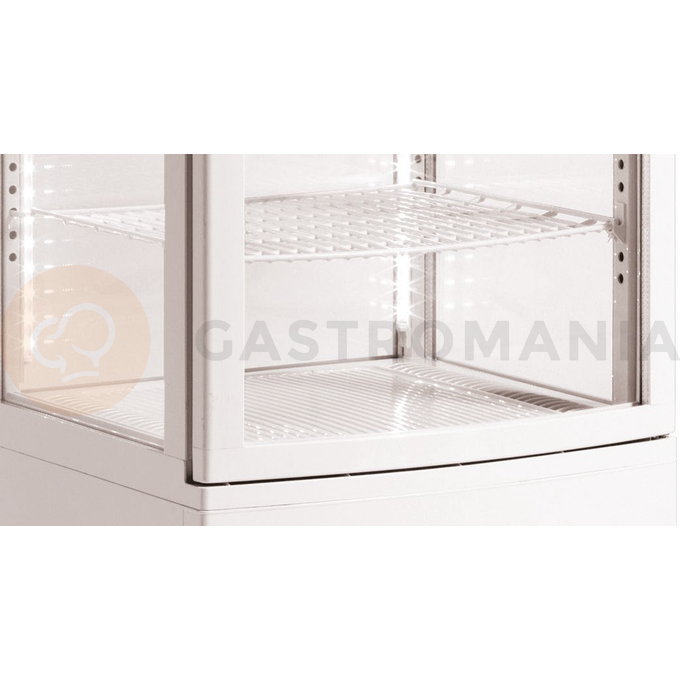 Witryna chłodnicza, cukiernicza, LED, 270 l, biała, 515x485x1895 mm | RESTO QUALITY, RTC287WE