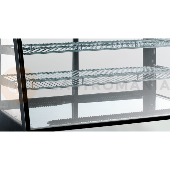 Witryna chłodnicza, cukiernicza, nablatowa, LED, 160 l, 880x568x686 mm | RESTO QUALITY, RTW160