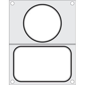 Matryca do zgrzewarki 976722, 2 pojemniki: 1x 178x113 mm + 1x 115 mm | HENDI, 805657