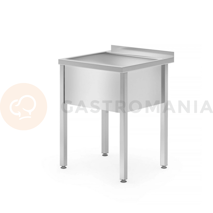 Stôl s jednokomorovou vaňou, komora 300 mm, 600x600x850 mm | HENDI, Profi Line