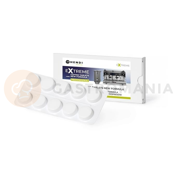 Tabletki do mycia ekspresów, 40 blistrów po 10 tabletek | HENDI, Extreme Coffee Tablets