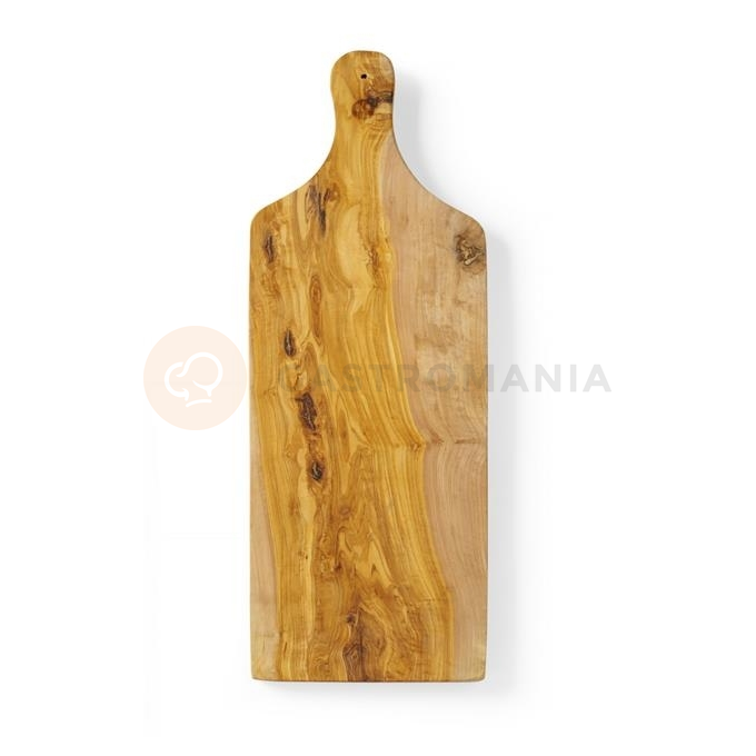 Deska do serwowania z drewna oliwnego, z uchwytem 400x140x18 mm | HENDI, 505250