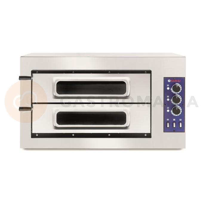 Piec do pizzy 2-komorowy, elektryczny, 400 V, 915x621x527 mm | PRISMAFOOD, 1F010036