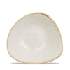 Biela miska v tvare trojuholníka, ručne zdobená 600 ml | CHURCHILL, Stonecast Barley White