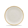 Biely plytký tanier, ručne zdobený 16,5 cm | CHURCHILL, Stonecast Barley White