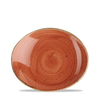 Oválny porcelánový tanier, ručne zdobený 19,2 cm | CHURCHILL, Stonecast Spiced Orange